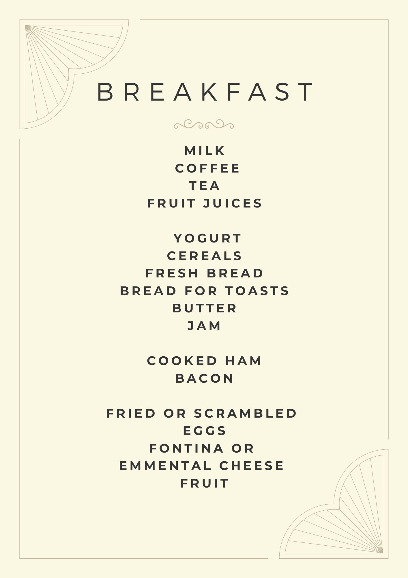 Breakfast