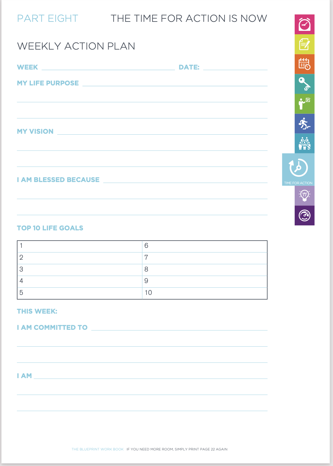 Weekly Action Plan 